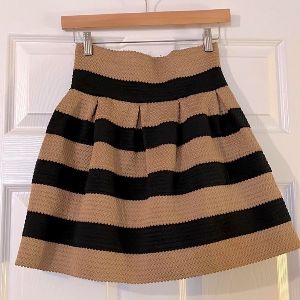 Tan and Black Women's skirt